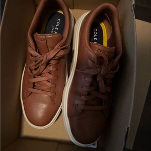 Cole Haan Men's Tan Leather Sneakers